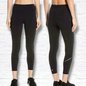 Sweaty Betty Black 7/8 Length Reflective Leggings Size S